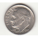 1965 - 10 Cents (Dime) Rame-nickel Dollaro Stati Uniti Roosevelt  Dime FDC